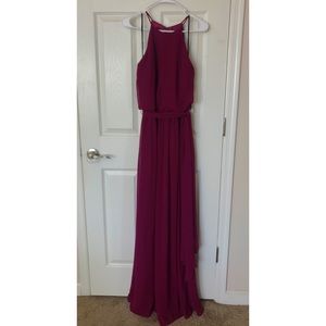 Dark Raspberry Bridesmaid dress